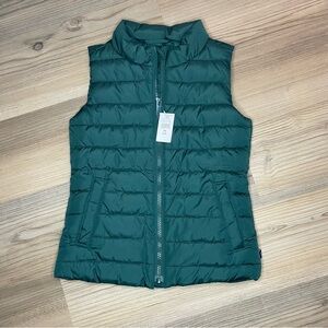 Gap Kids ColdControl Puffer Vest in JuneBug Green Size XS (4-5) NWT